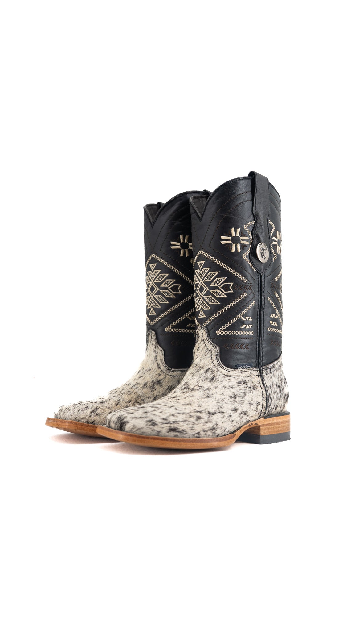 Women's Cowhide Square Toe Cowgirl Boot Size 5.5 Box TW69 FINAL SALE