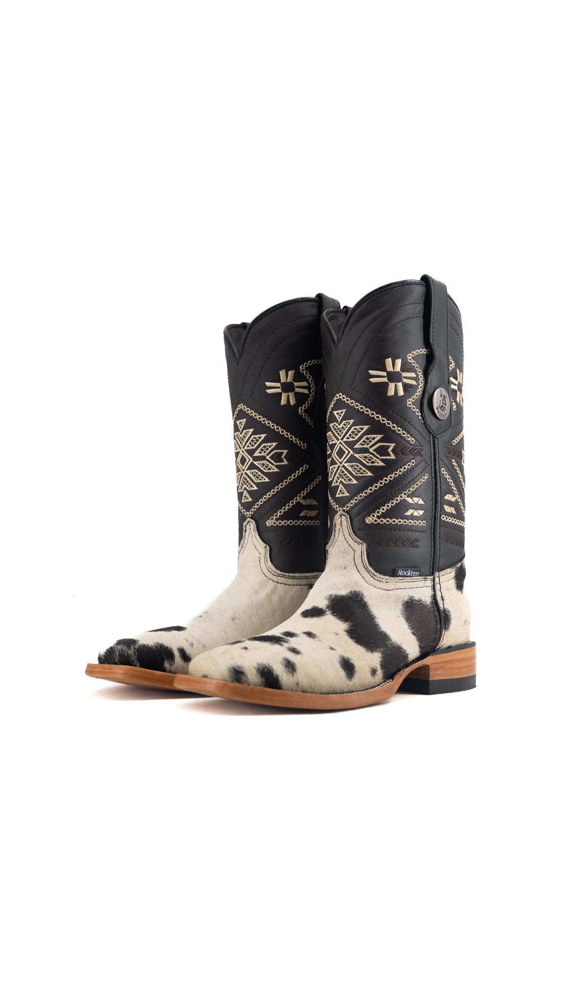 Women's Cowhide Square Toe Cowgirl Boot Size 5.5 Box TW70 FINAL SALE