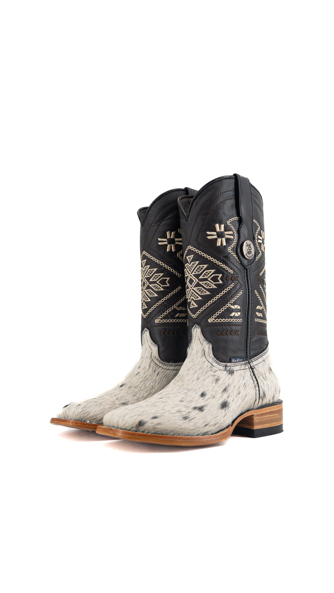 Women's Cowhide Square Toe Cowgirl Boot Size 7.5 Box TW72 FINAL SALE
