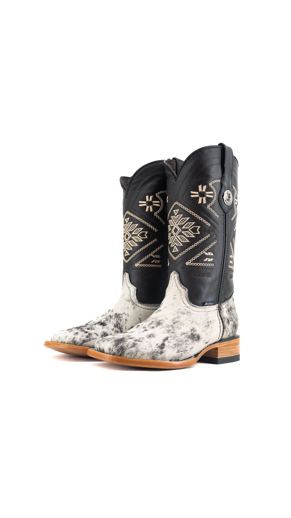Women's Cowhide Square Toe Cowgirl Boot Size 8 Box TW73 FINAL SALE