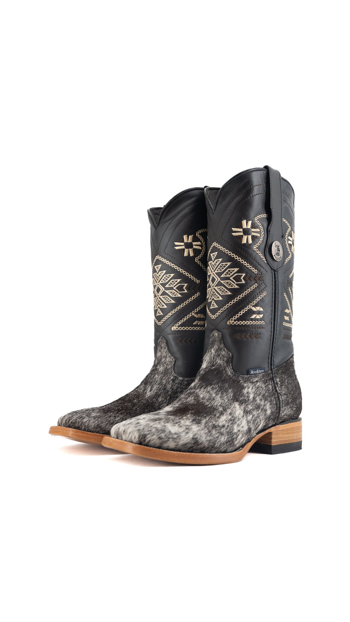 Women's Cowhide Square Toe Cowgirl Boot Size 8 Box TW74 FINAL SALE