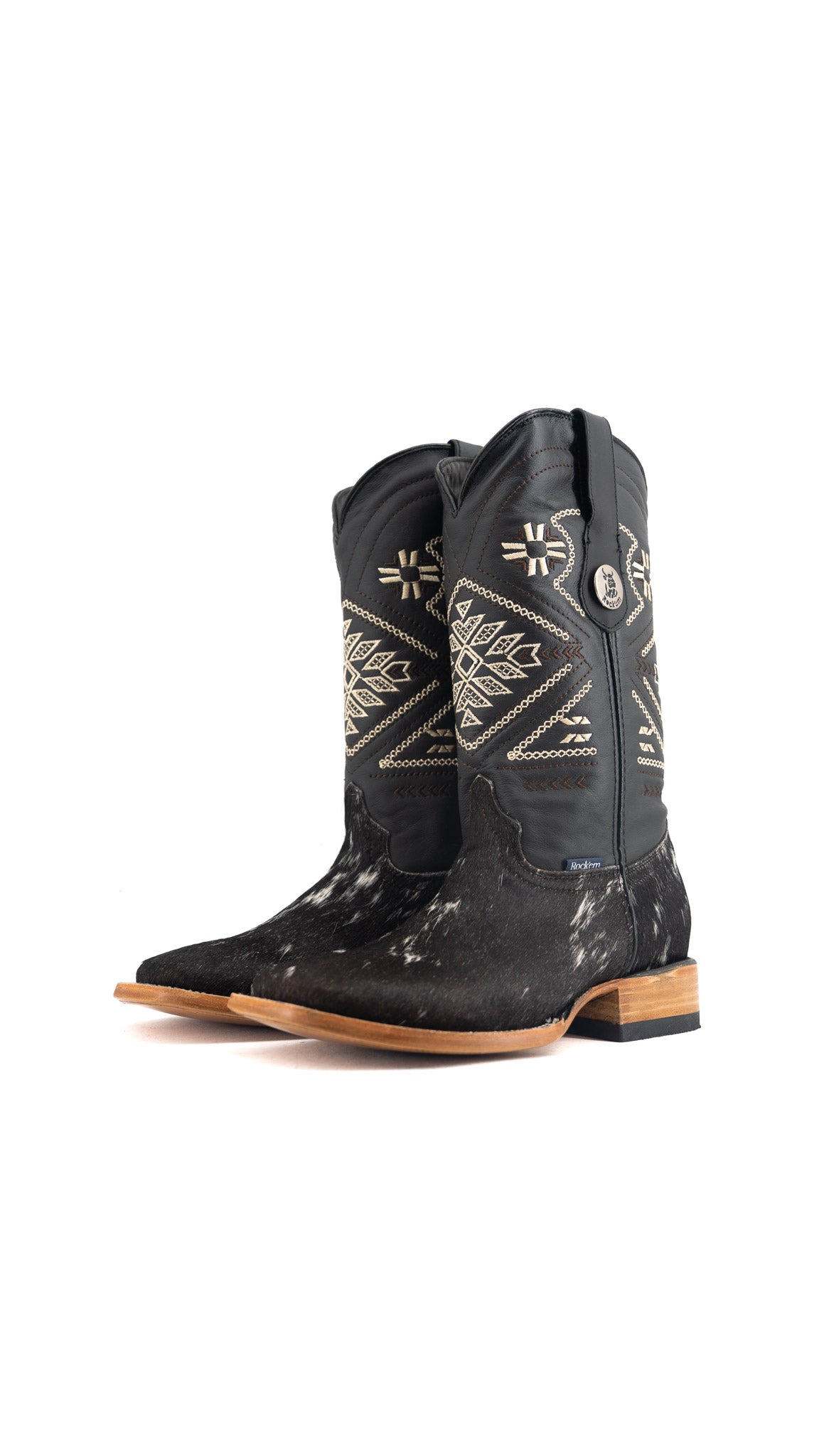 Women's Cowhide Square Toe Cowgirl Boot Size 8 Box TW75 FINAL SALE