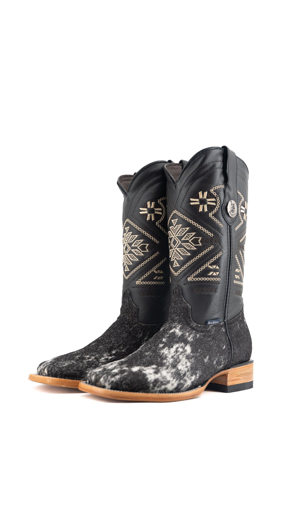 Women's Cowhide Square Toe Cowgirl Boot Size 8 Box TW76 FINAL SALE