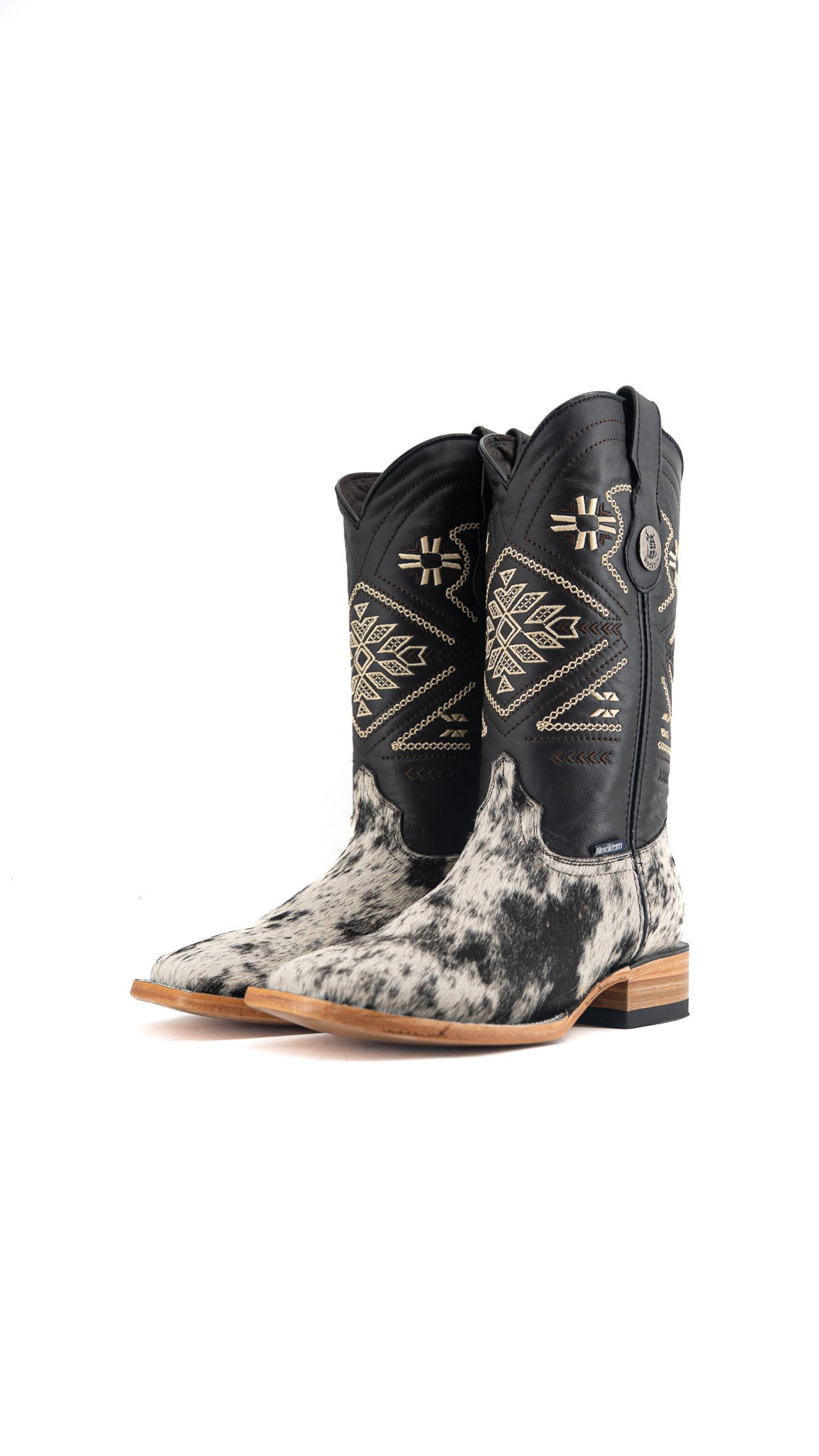 Women's Cowhide Square Toe Cowgirl Boot Size 8 Box TW77 FINAL SALE
