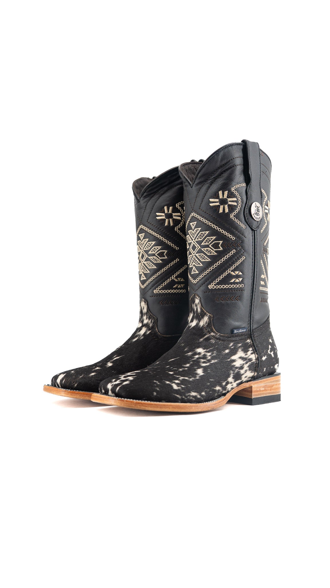 Women's Cowhide Square Toe Cowgirl Boot Size 8 Box TW78 FINAL SALE