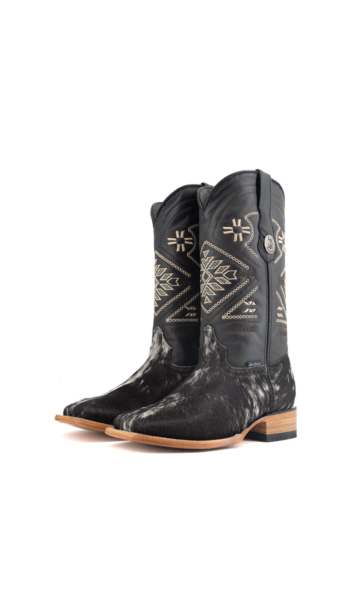 Women's Cowhide Square Toe Cowgirl Boot Size 8 Box TW80 FINAL SALE