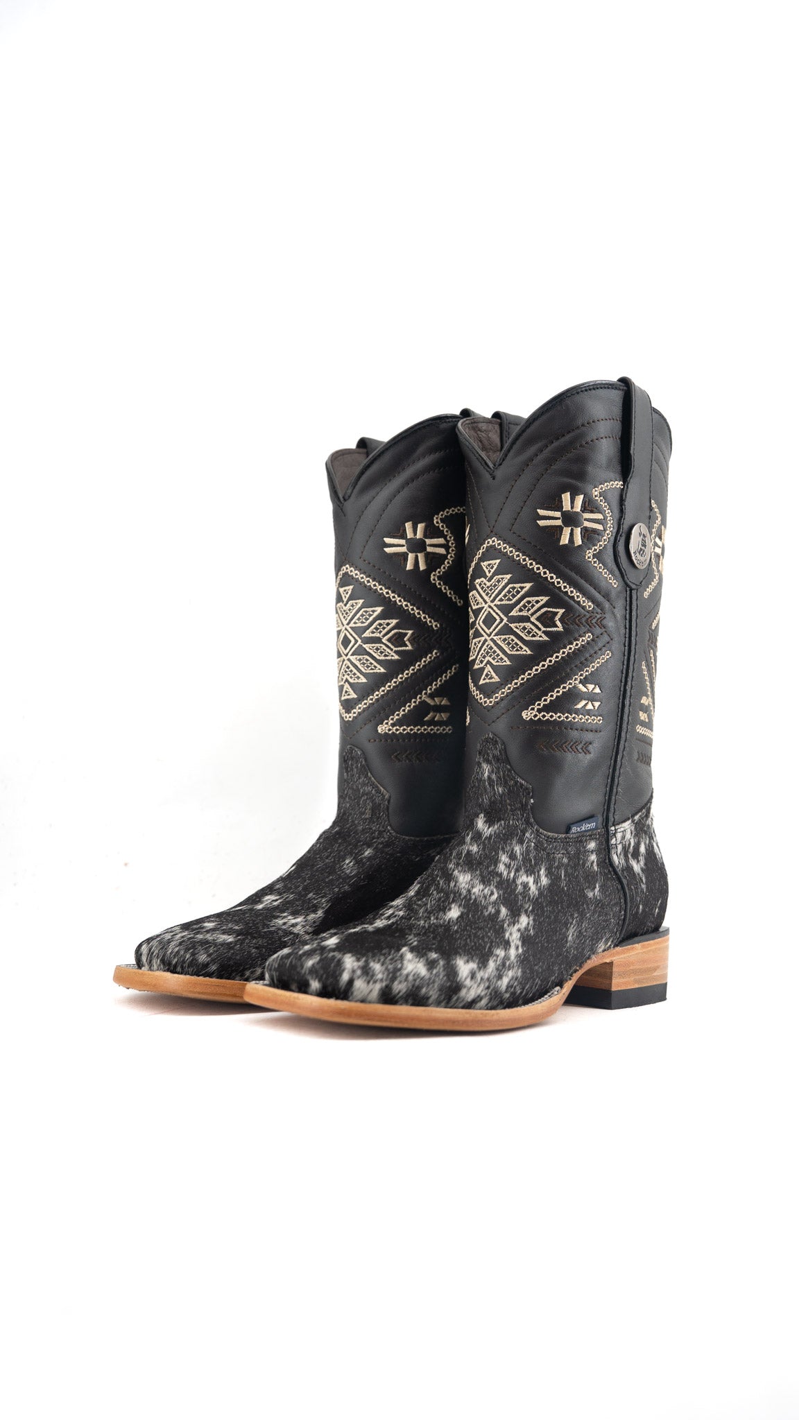 Women's Cowhide Square Toe Cowgirl Boot Size 8 Box TW81 FINAL SALE