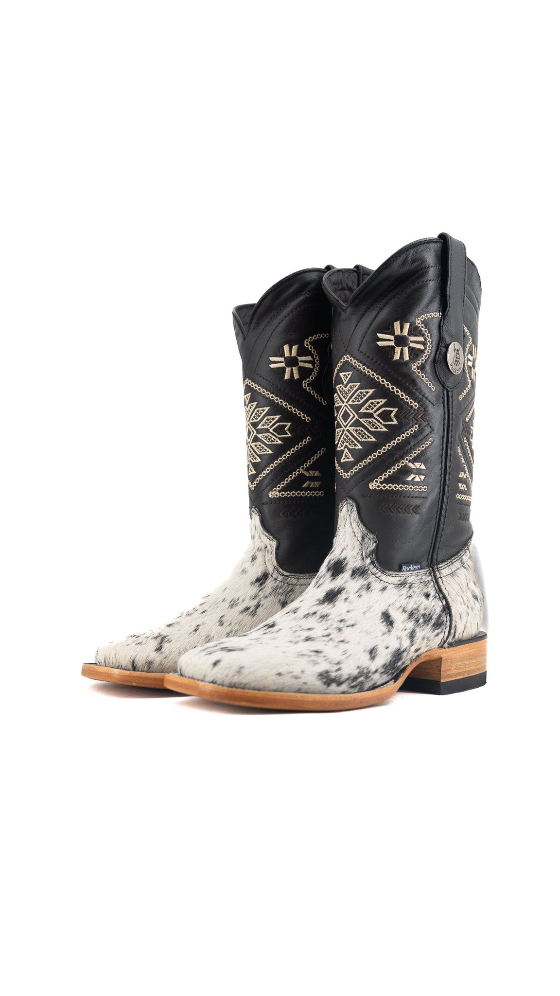 Women's Cowhide Square Toe Cowgirl Boot Size 8 Box TW82 FINAL SALE
