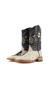 Men's Cowhide Square Toe Cowboy Boot Size 6.5 Box TW92 FINAL SALE