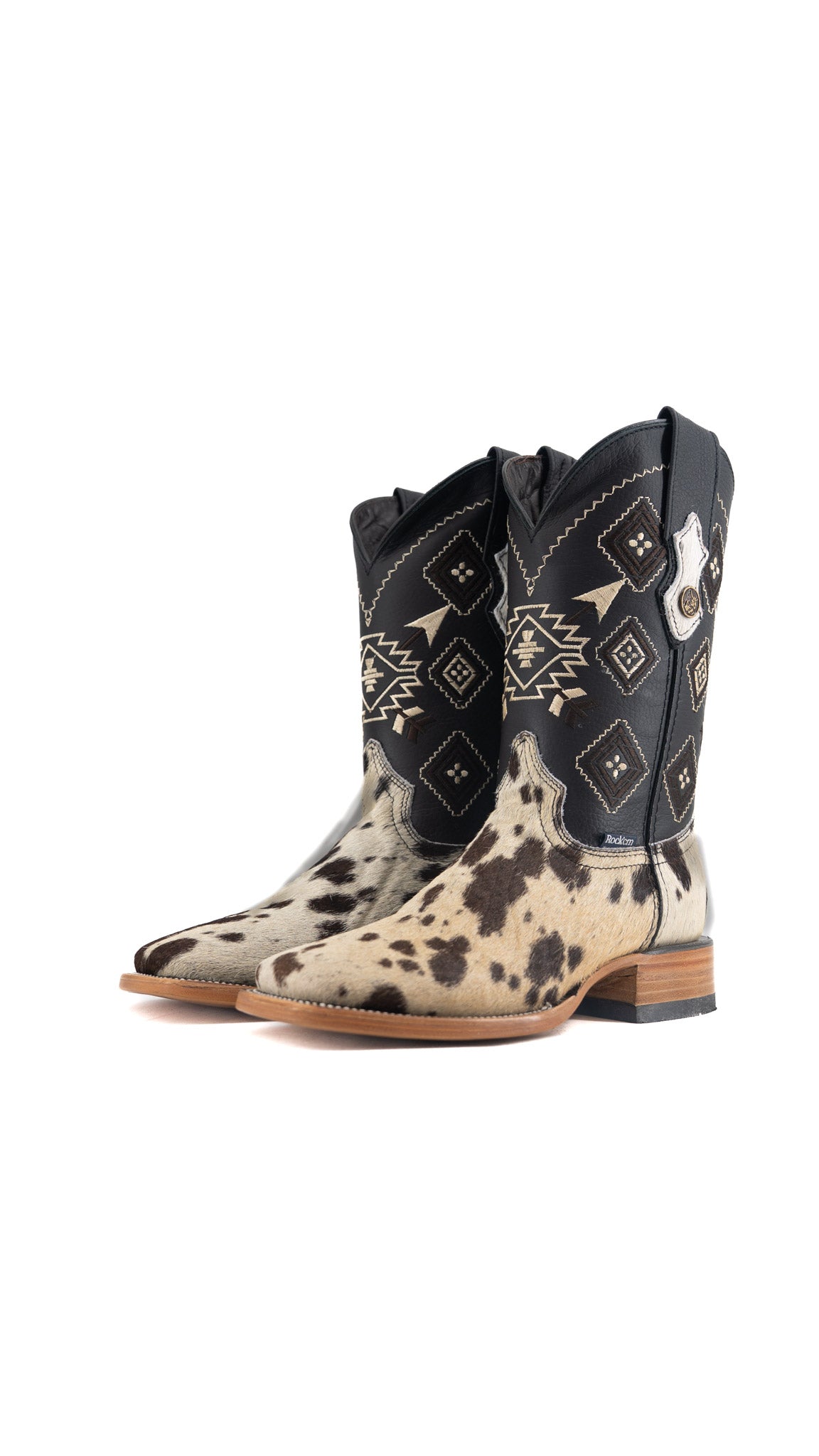 Men's Cowhide Square Toe Cowboy Boot Size 6.5 Box TW93 FINAL SALE