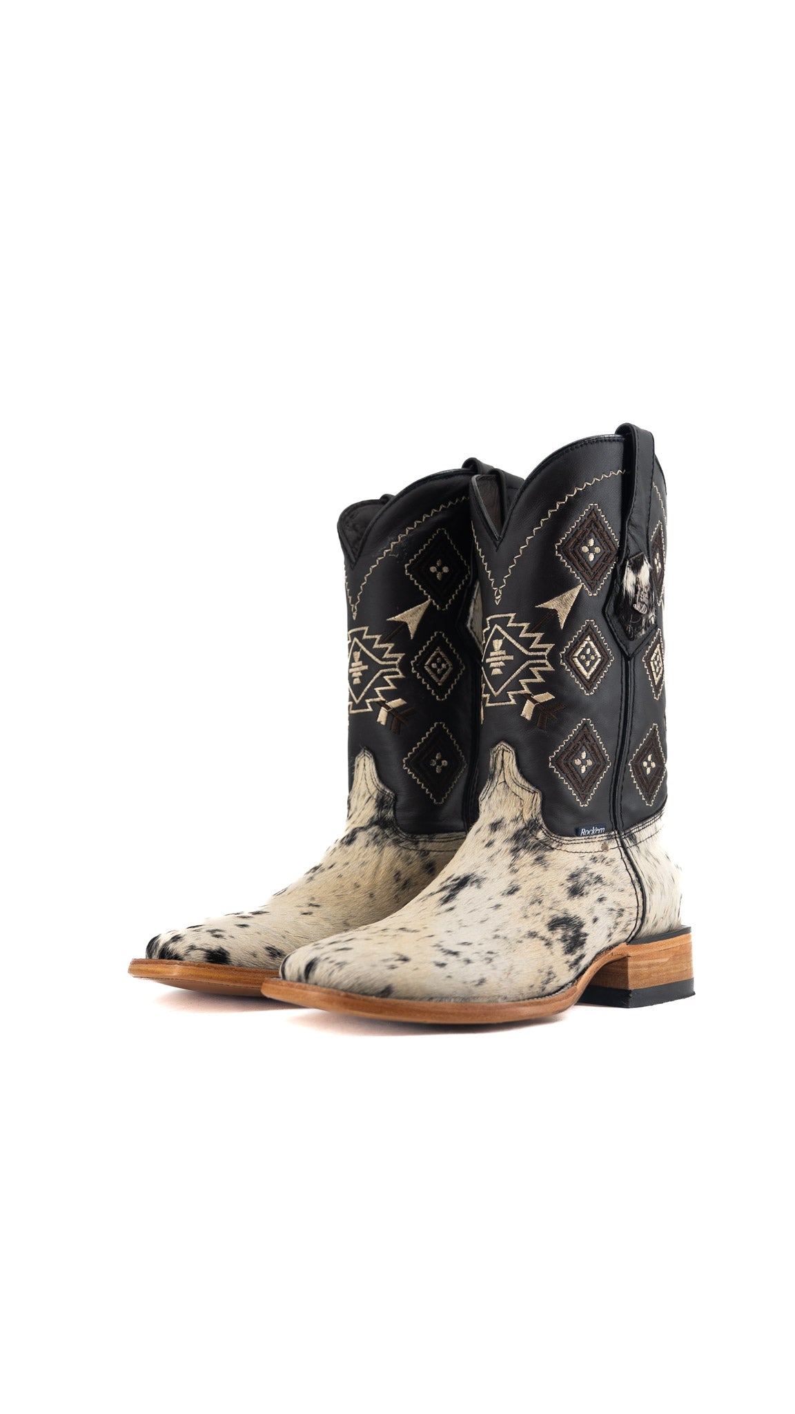 Men's Cowhide Square Toe Cowboy Boot Size 6.5 Box TW94 FINAL SALE