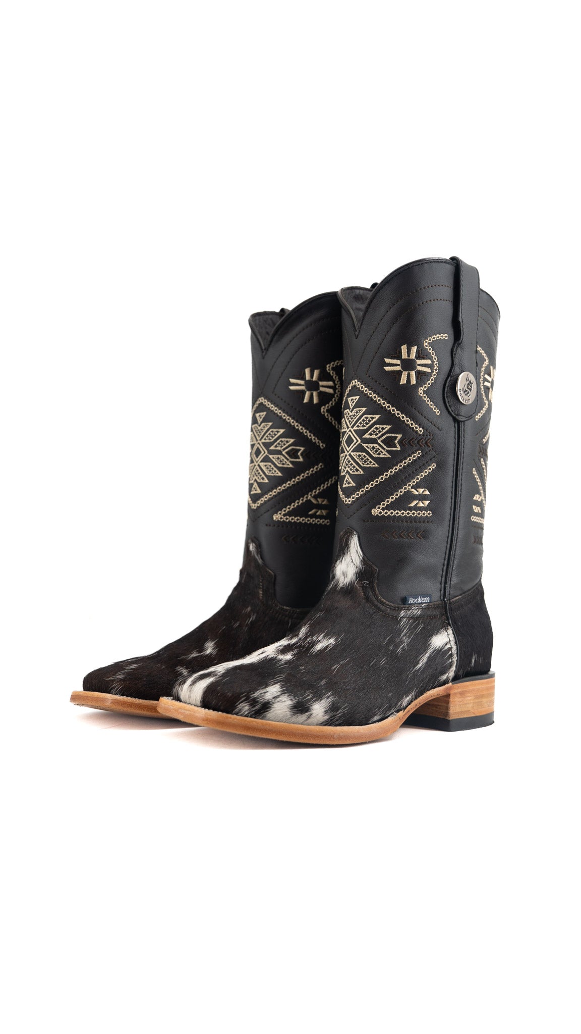 Women's Cowhide Square Toe Cowgirl Boot Size 9 Box TW99 FINAL SALE