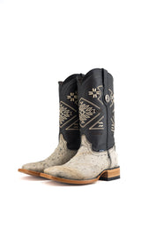 Women's Cowhide Square Toe Cowgirl Boot Size 9 Box TW100 FINAL SALE