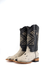 Women's Cowhide Square Toe Cowgirl Boot Size 9 Box TW105 FINAL SALE