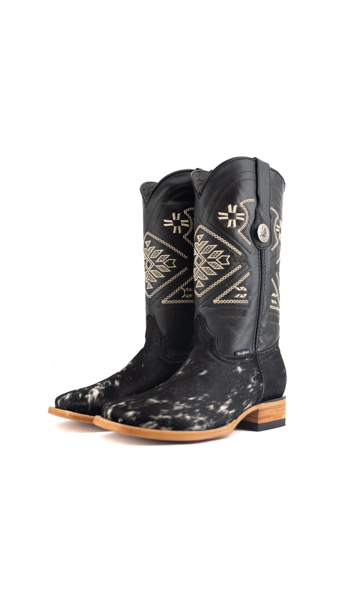 Women's Cowhide Square Toe Cowgirl Boot Size 9 Box TW106 FINAL SALE