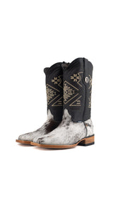 Women's Cowhide Square Toe Cowgirl Boot Size 9 Box TW107 FINAL SALE