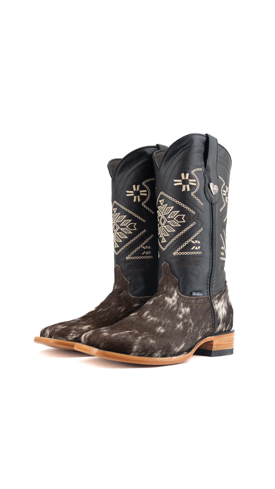 Women's Cowhide Square Toe Cowgirl Boot Size 9 Box TW108 FINAL SALE