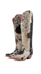 Gia Tall Cowhide Red Bottom Snip Toe Cowgirl Boot Size 8 Box TW125