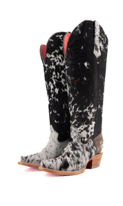 Gia Tall Cowhide Red Bottom Snip Toe Cowgirl Boot Size 8.5 Box TW127