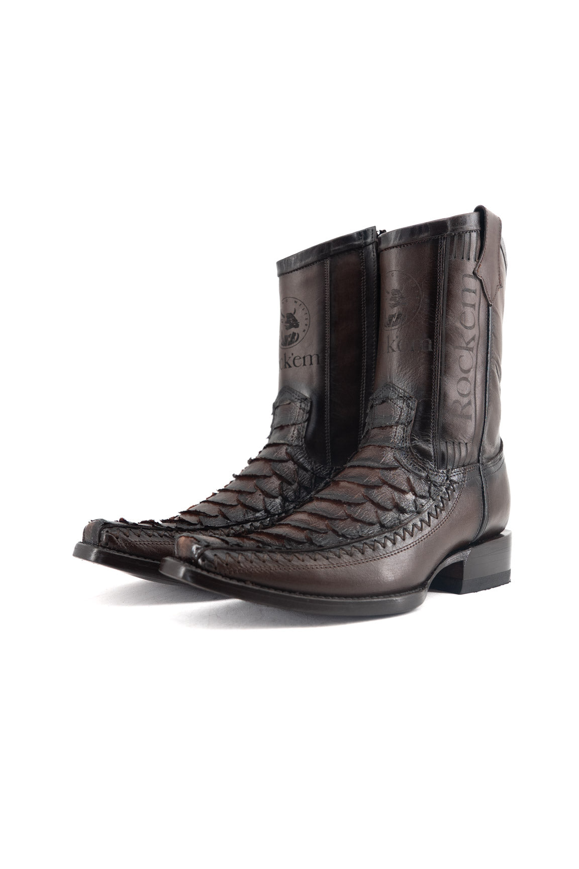 Tenner Giant Python Narrow Toe Cowboy Boot
