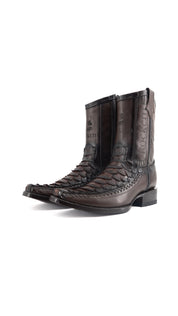 Tenner Giant Python Narrow Toe Cowboy Boot