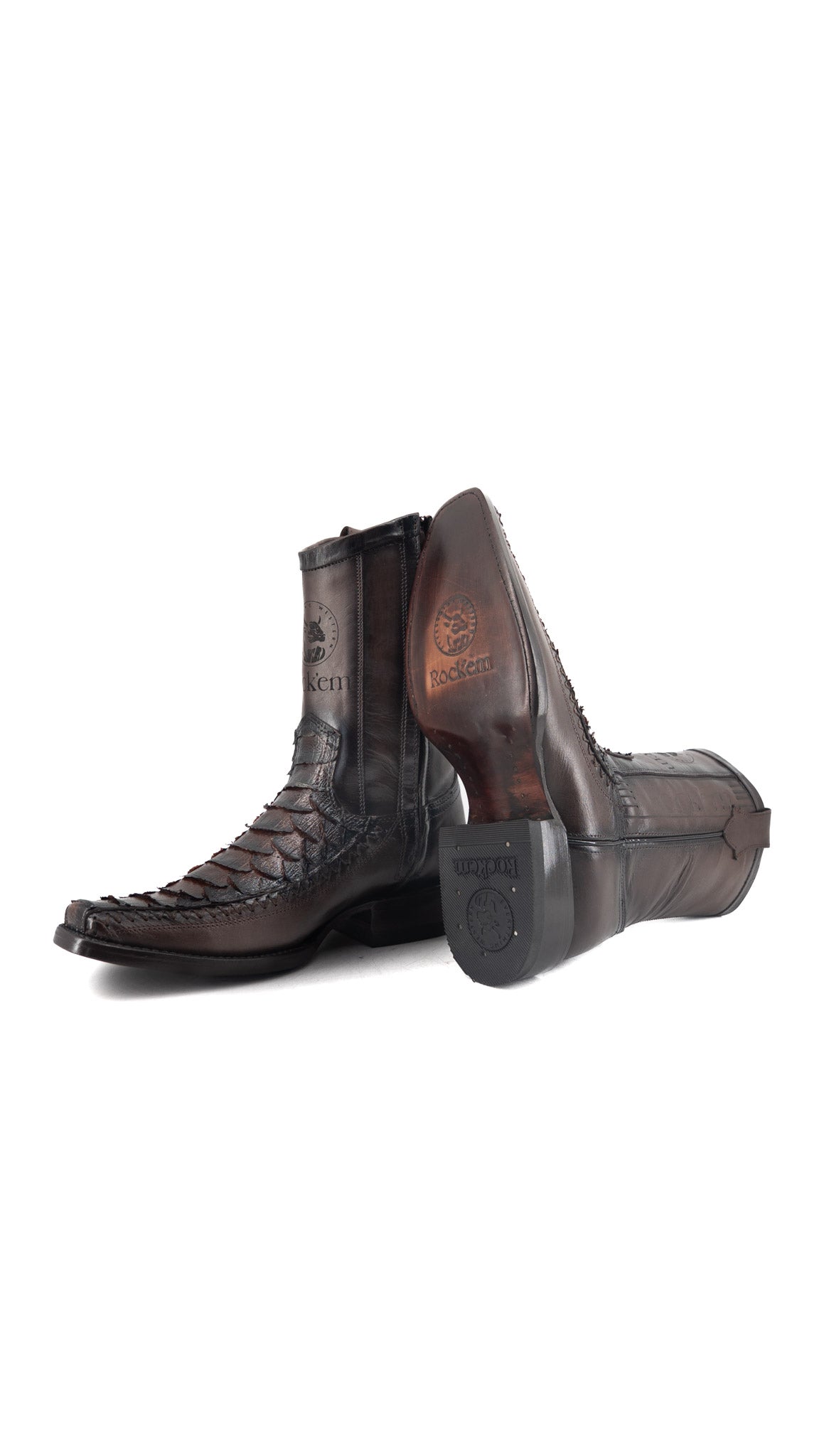 Tenner Giant Python Narrow Toe Cowboy Boot
