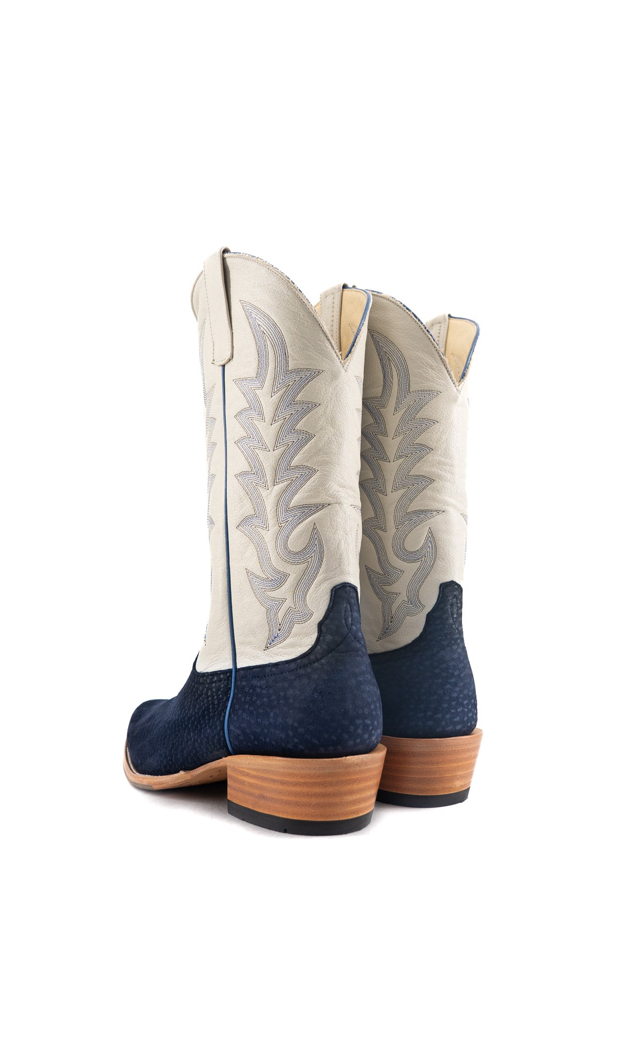 Horse Power Navy Carpincho Cutter Toe Cowboy Boot