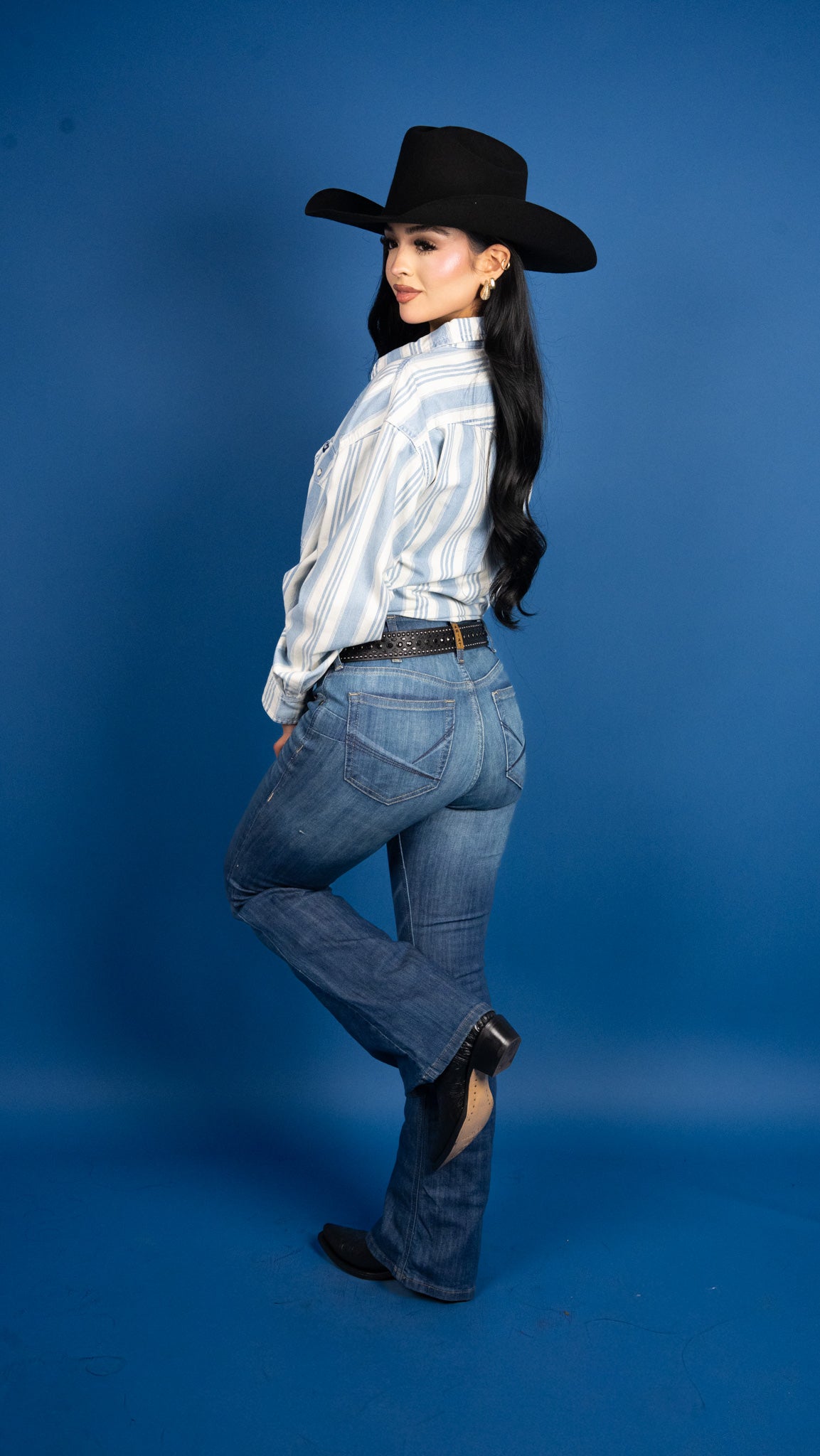 Women's Wrangler Retro Striped Pearl Snap