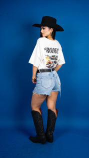 Marais Distressed High Rise Shorts