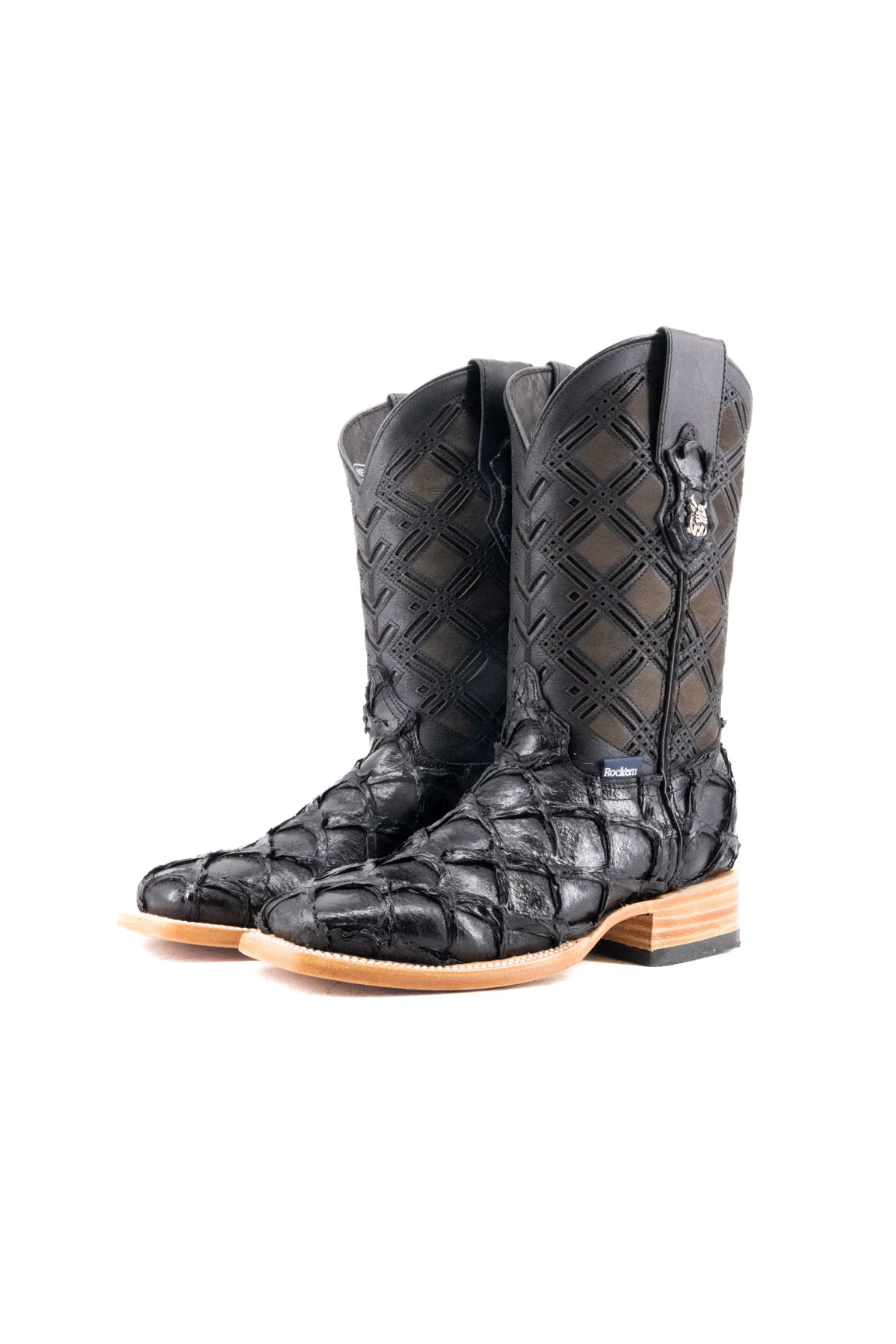 Bradley Pirarucu Square Toe Cowboy Boot