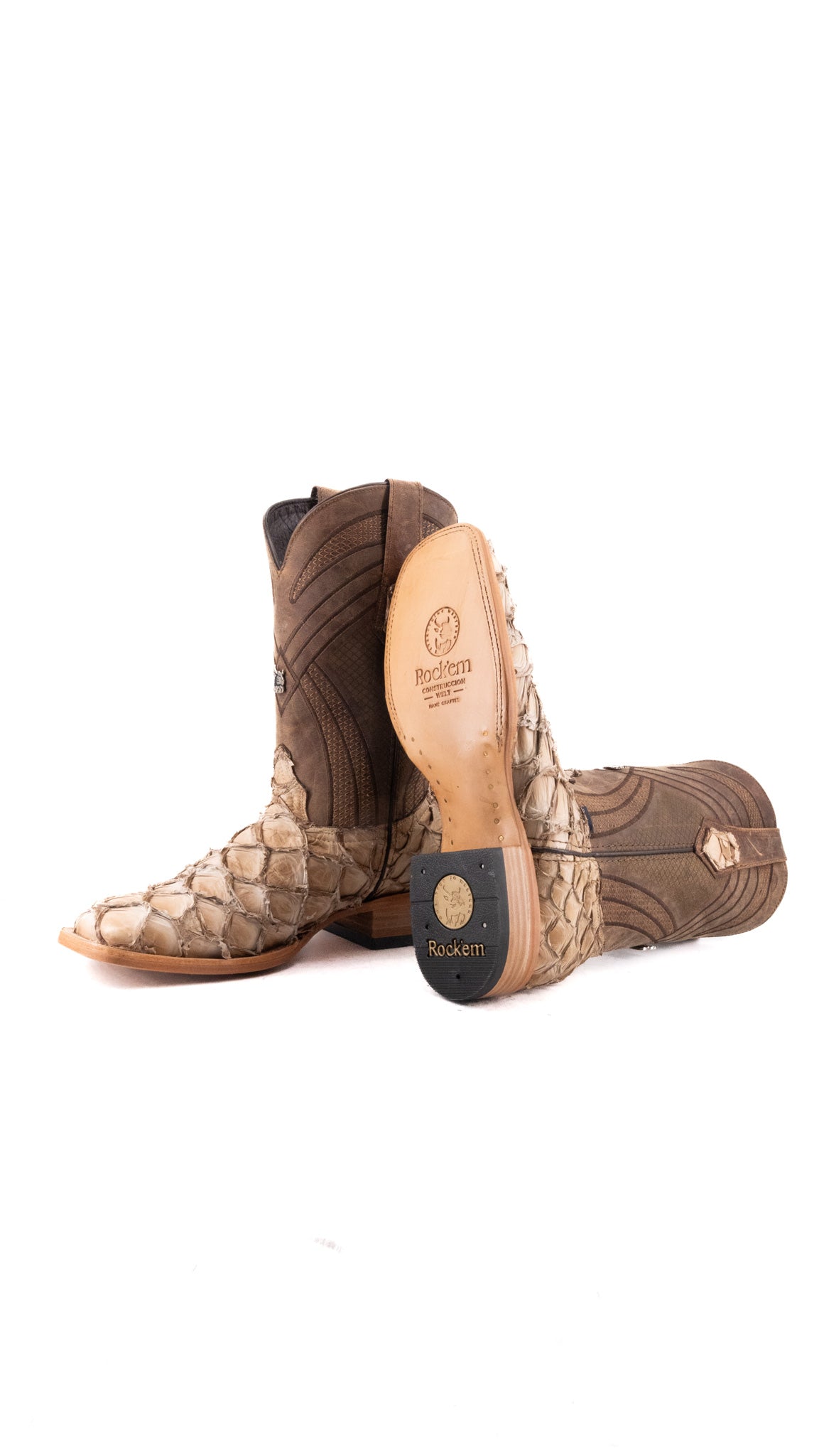 Monroe Pirarucu Square Toe Cowboy Boot