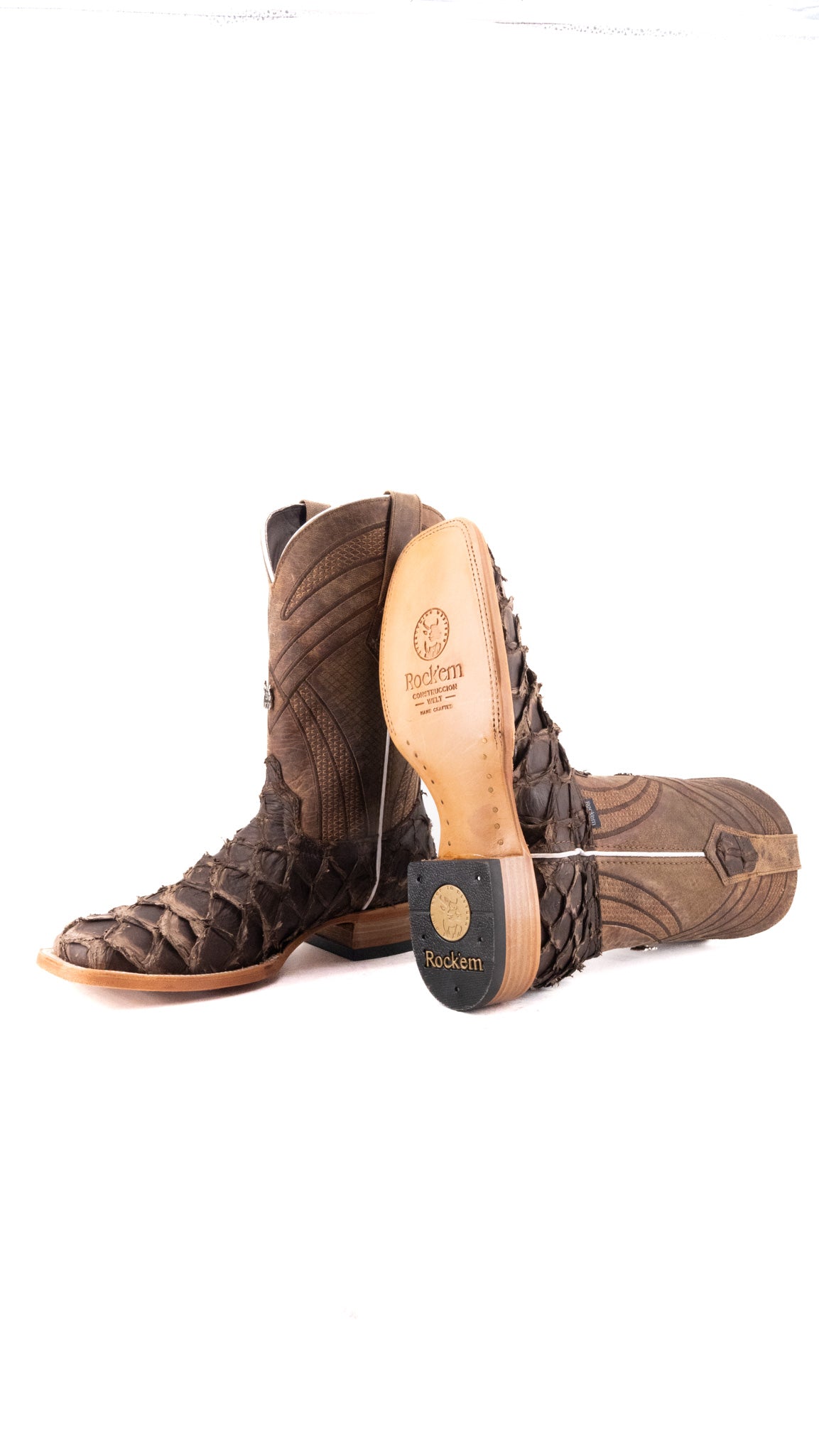 Monroe Pirarucu Square Toe Cowboy Boot