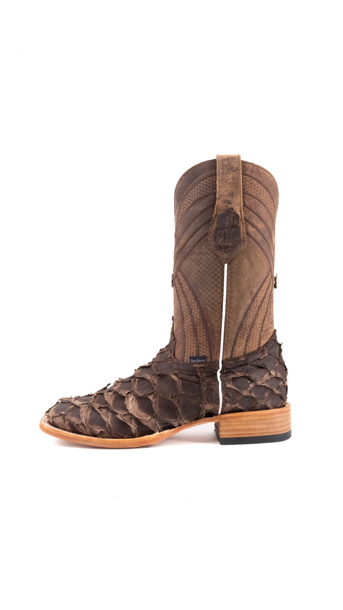 Monroe Pirarucu Square Toe Cowboy Boot