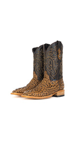 Bruce Caiman Hornback Square Toe Cowboy Boot