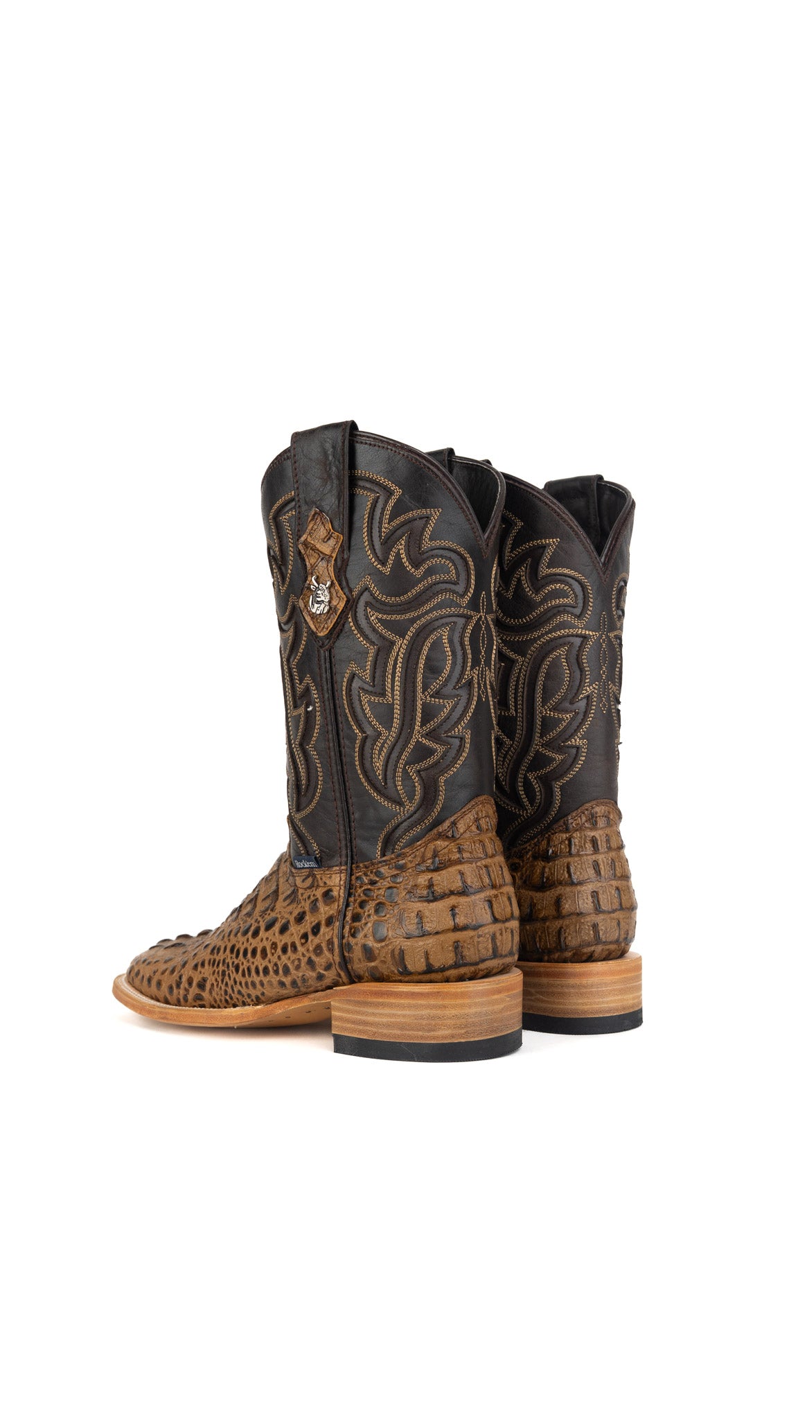 Bruce Caiman Hornback Square Toe Cowboy Boot