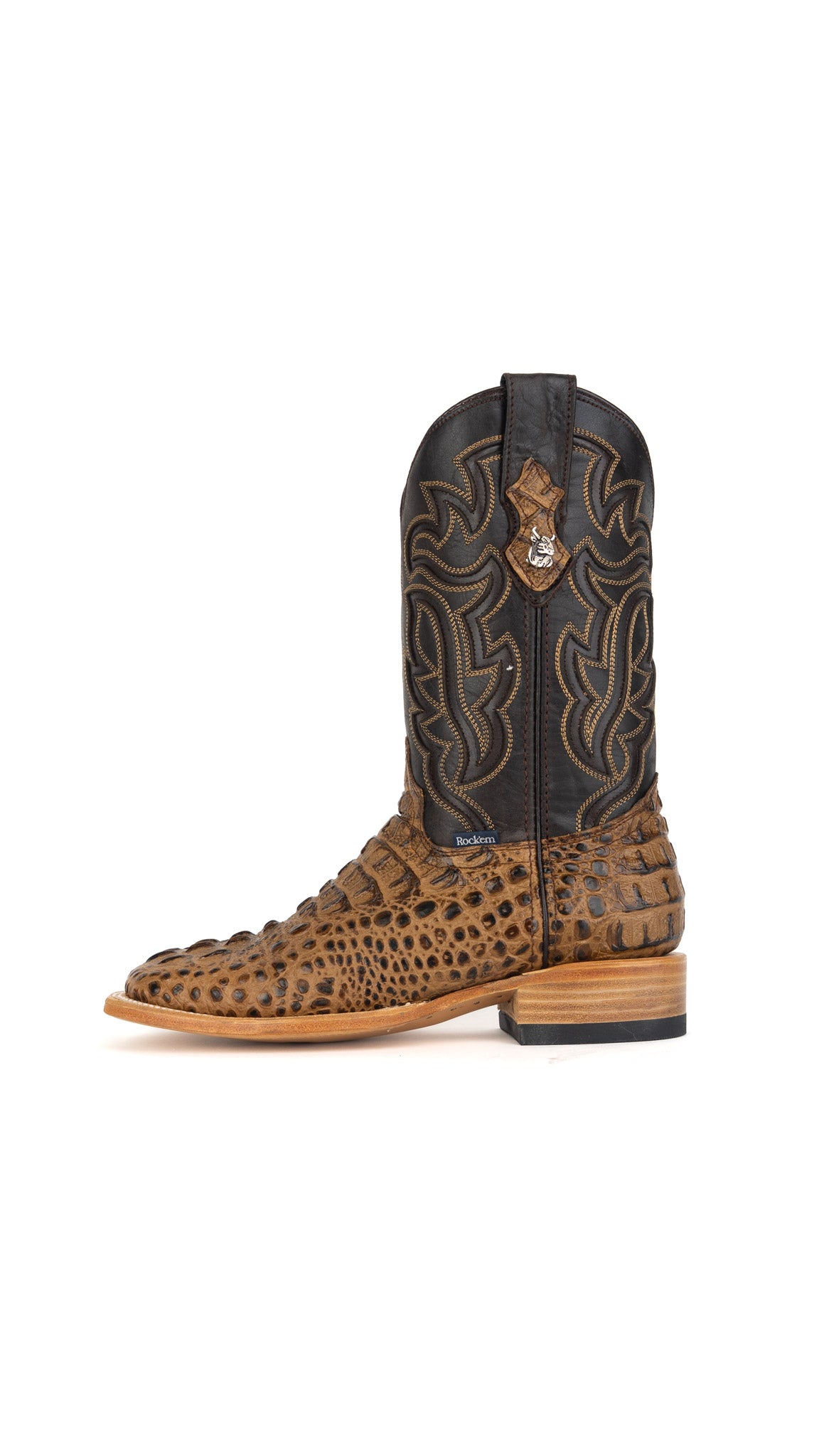 Bruce Caiman Hornback Square Toe Cowboy Boot