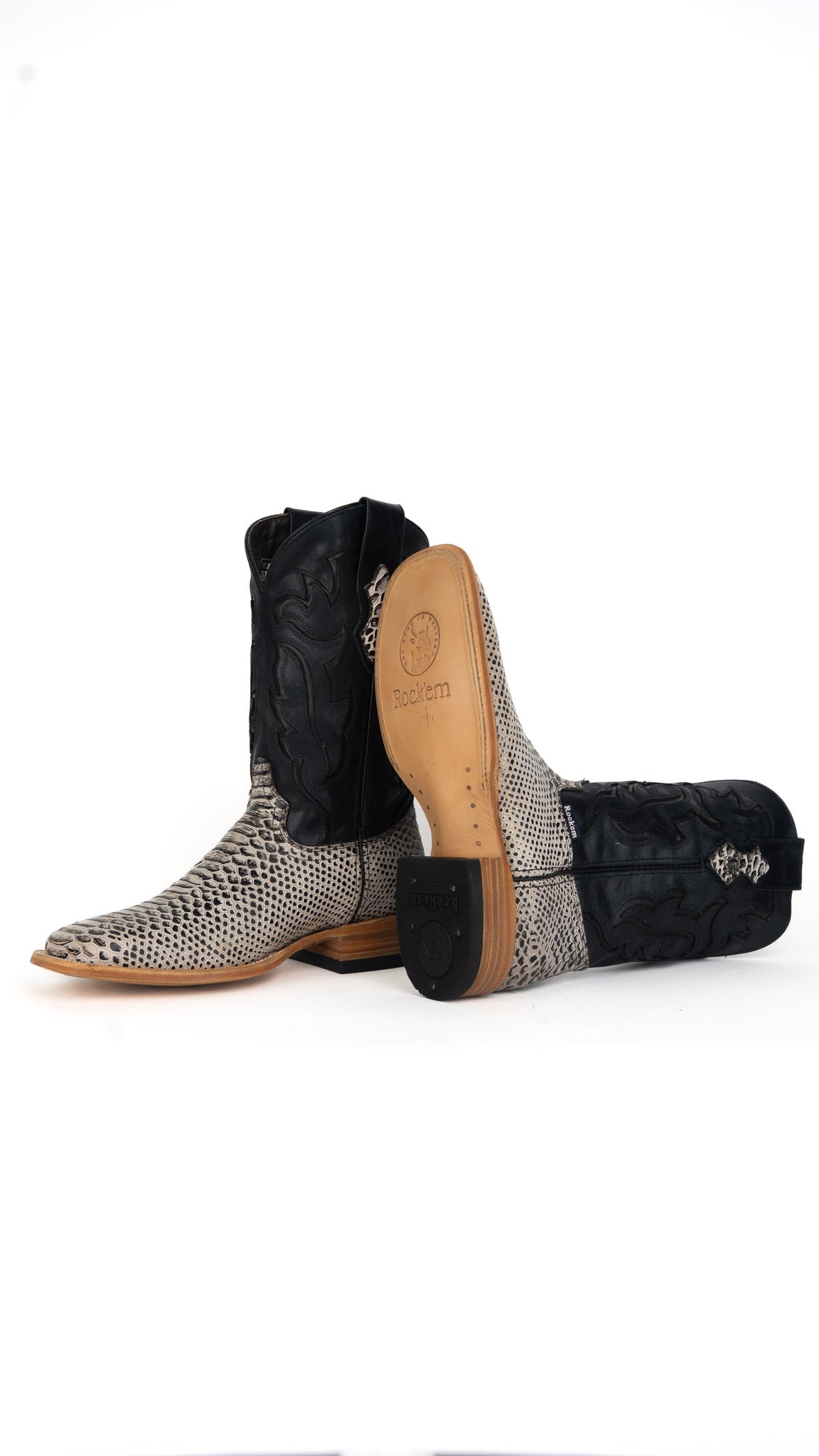 Bruce Python Square Toe Cowboy Boot