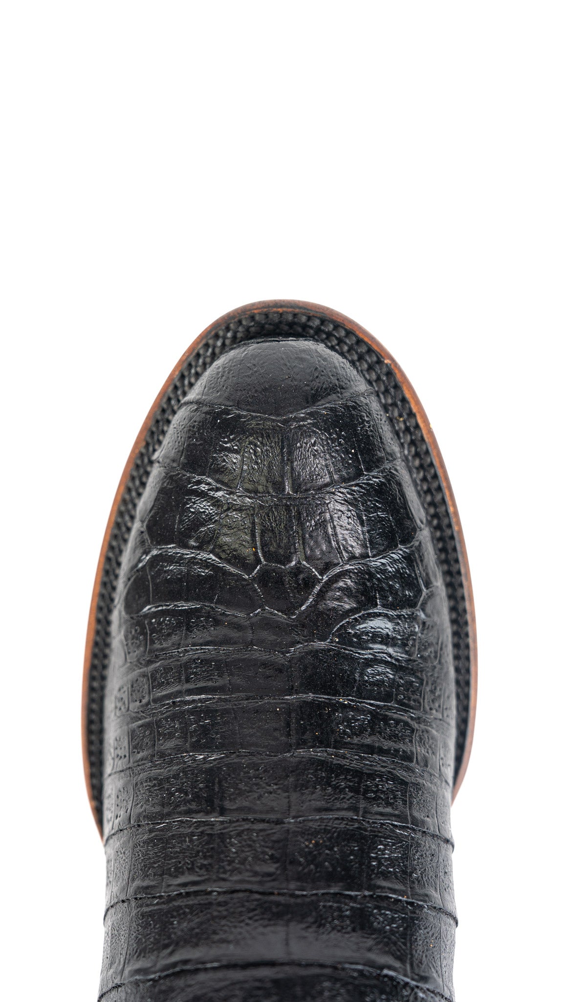 Jameson Belly Caiman Round Toe Cowboy Boot