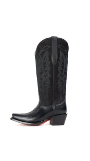 Alexia Nobock Red Bottom Snip Toe Midi Wide Calf Cowgirl Boot
