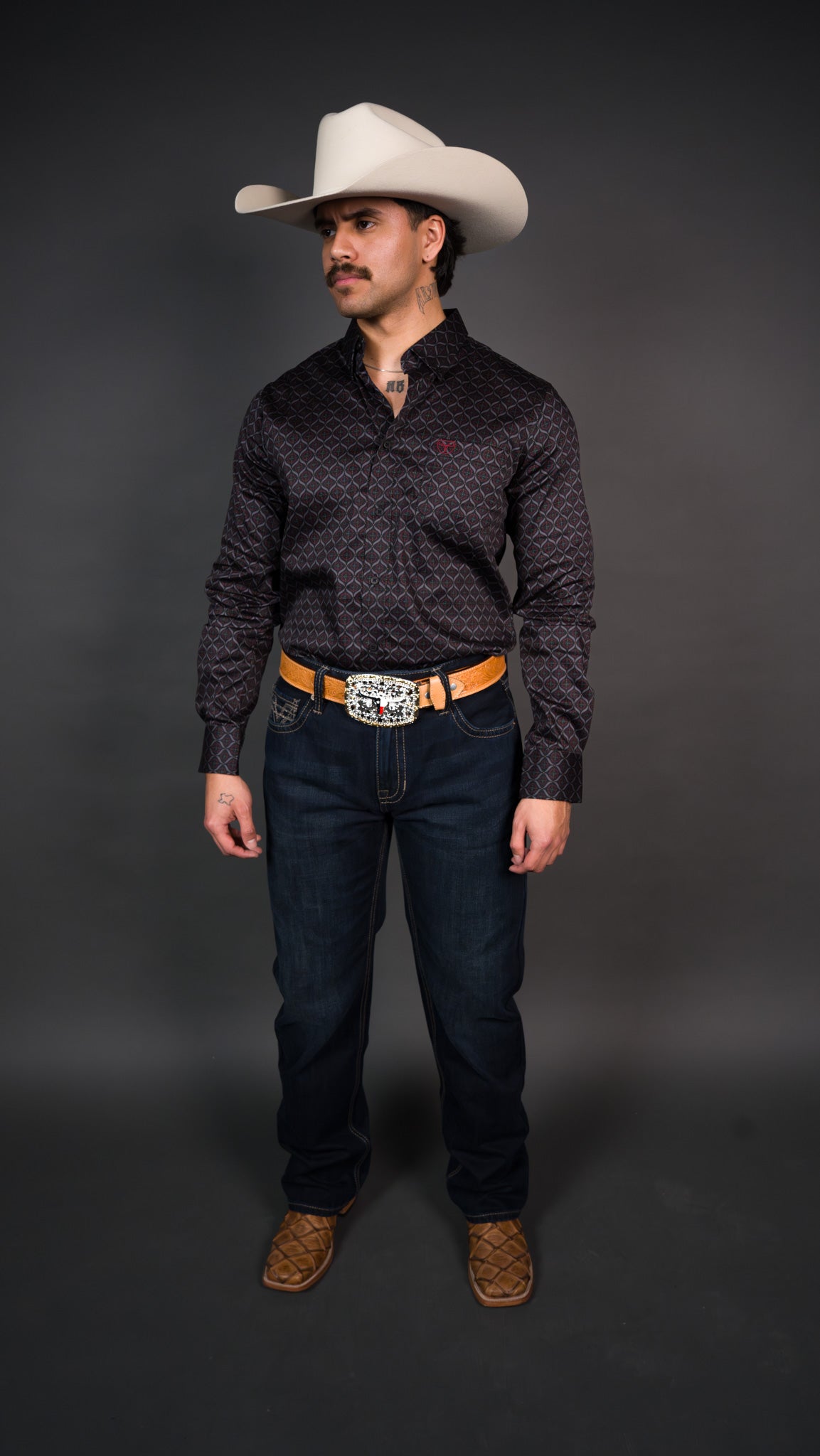 Platini Long Sleeve Nelson Button Up