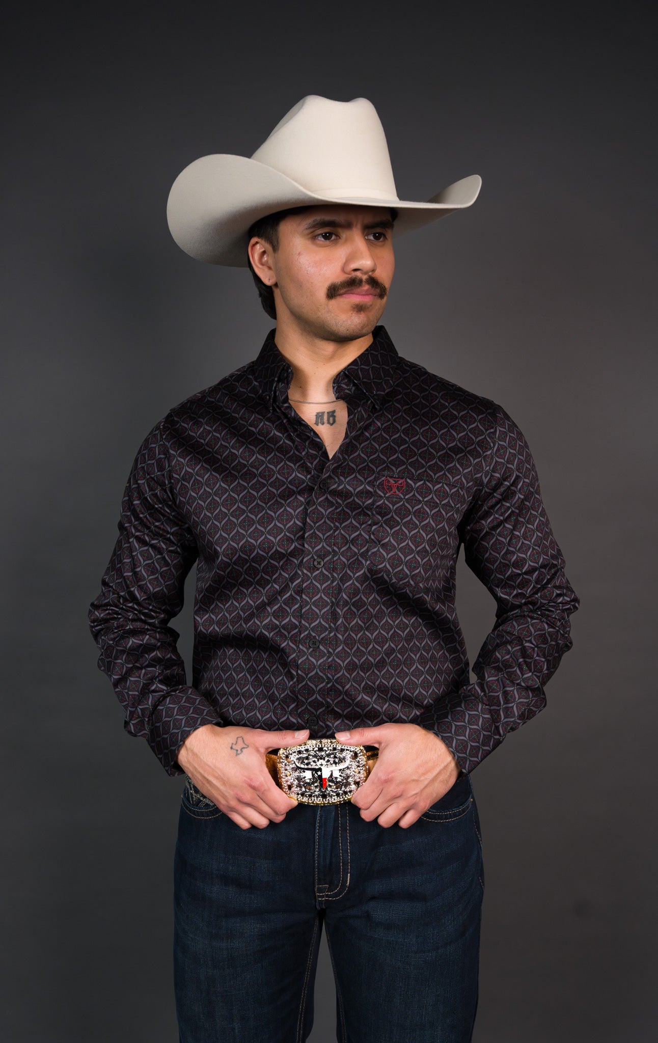 Platini Long Sleeve Nelson Button Up