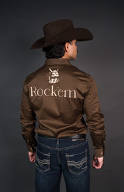 Rock'em Official Long Sleeve Button Up