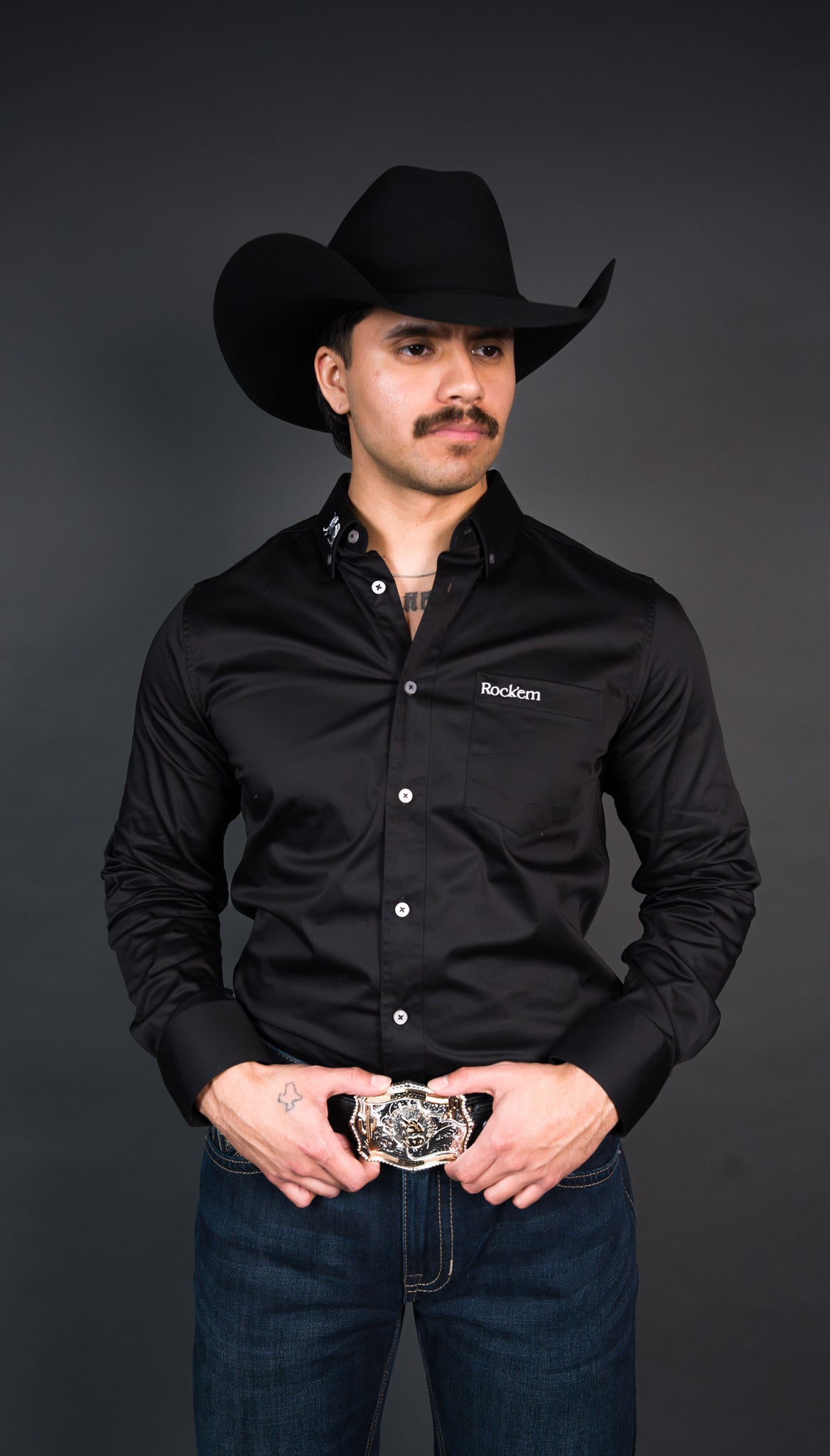 Rock'em Official Long Sleeve Button Up