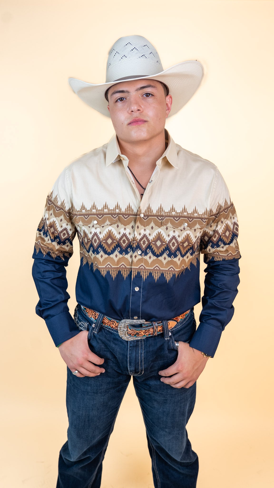 Platini Long Sleeve Lorenz Pearl Snap