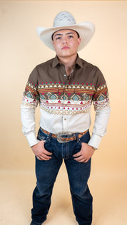 Platini Long Sleeve Roberts Pearl Snap