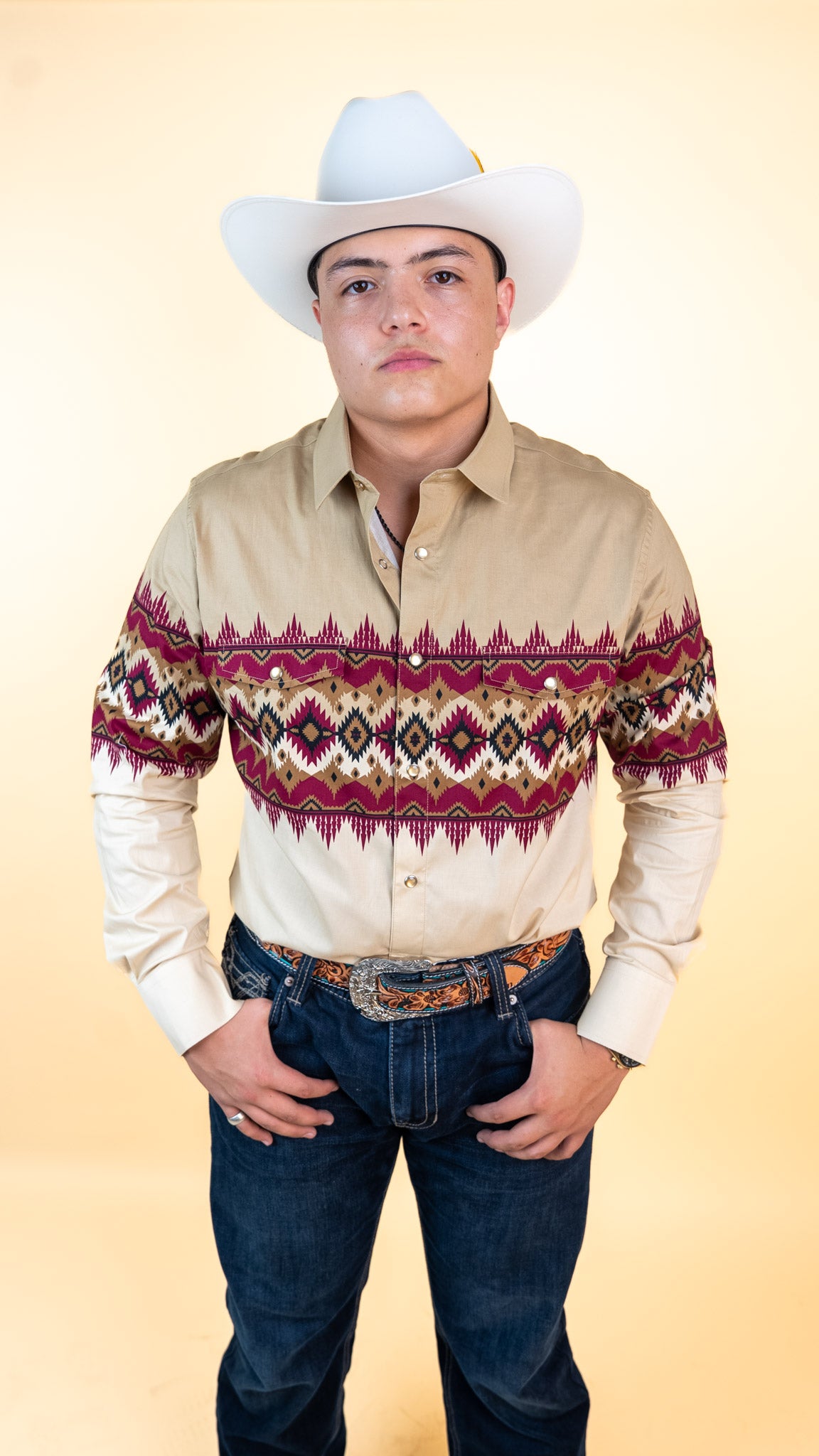 Platini Long Sleeve Lorenz Pearl Snap