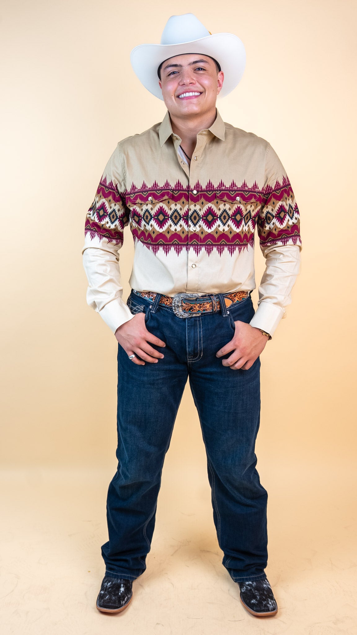 Platini Long Sleeve Lorenz Pearl Snap