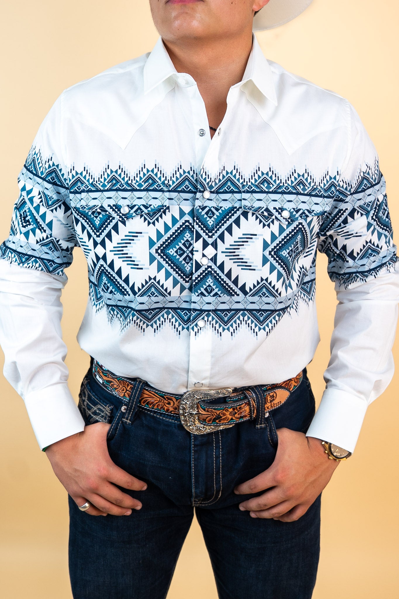 Platini Long Sleeve Jackson  Pearl Snap