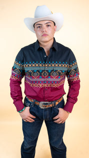 Platini Long Sleeve Roberts Pearl Snap