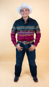 Platini Long Sleeve Roberts Pearl Snap